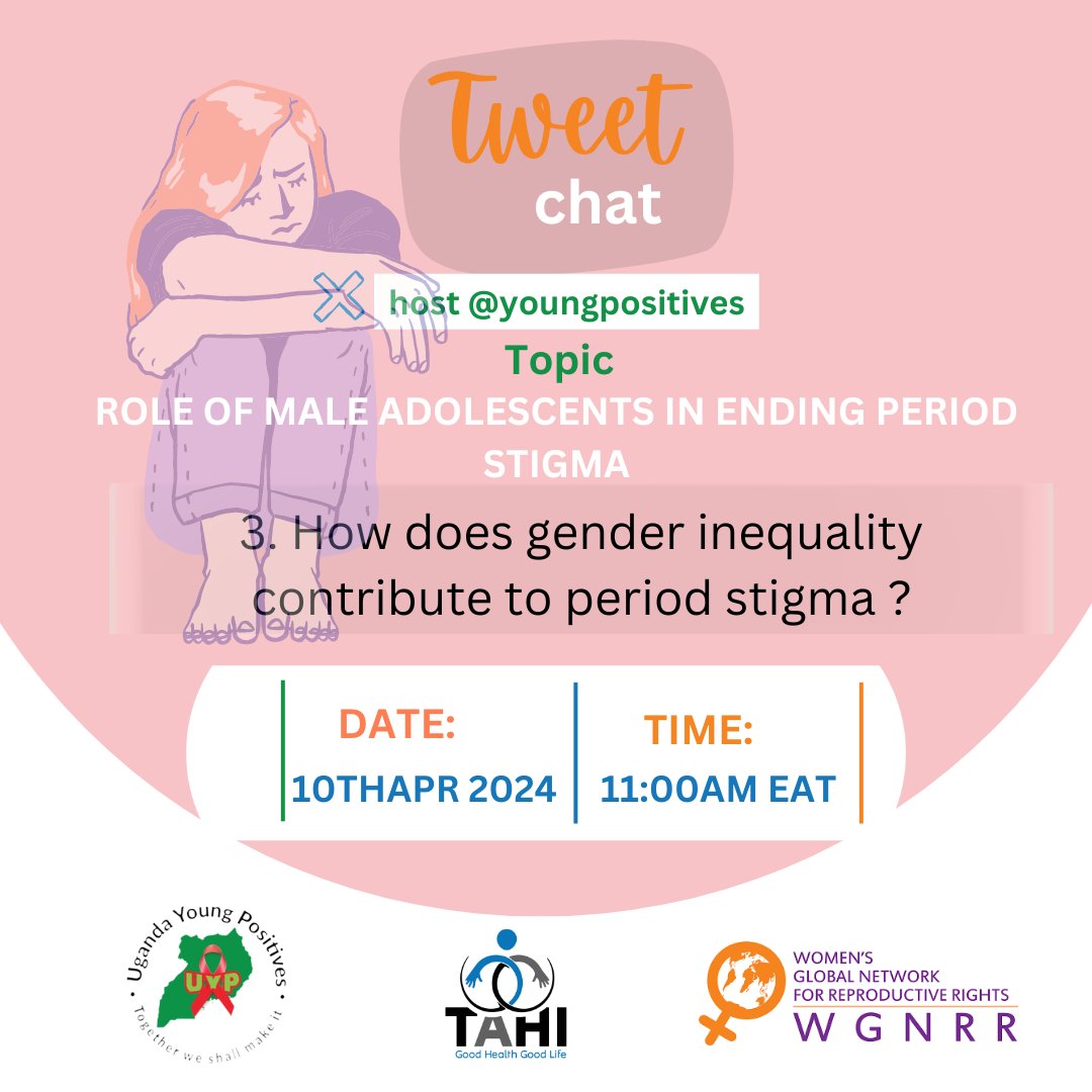 Gender equality is always a heated discussion,  it also affects a lot of things in society. How does  gender inequality contribute to period stigma? Be part of the discussion by giving us your views and comments to this. 
#YouCanEndStigma 
#SexualEmpowerment
#AdolescentWellness