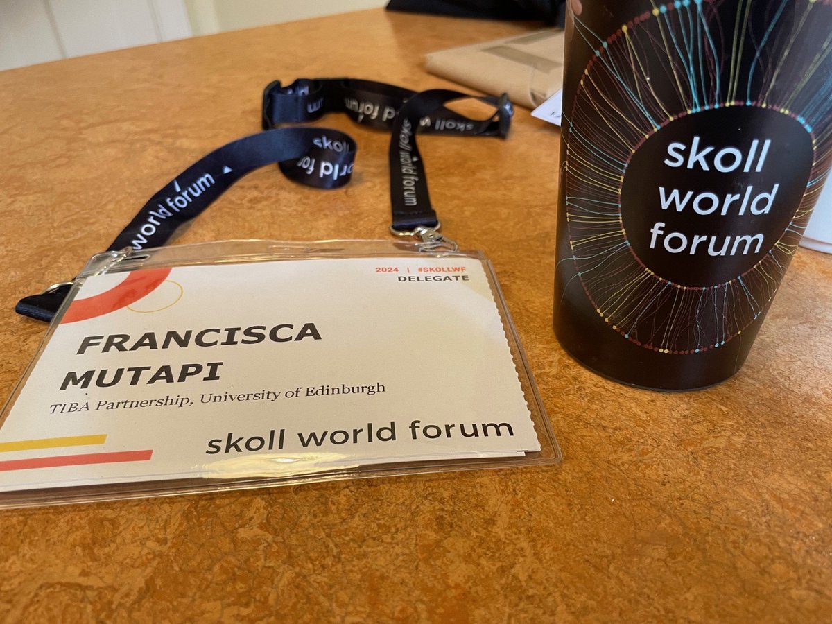 And so it began - a meeting connecting old & new global change makers - so far @TibaPartnership and @EdinburghUni on @SBSatEd @edin_EID @ColSciEng 's PI delegate badge r the only 2 academic entities seen represented @ this hugely impactful & influential meeting @SkollFoundation