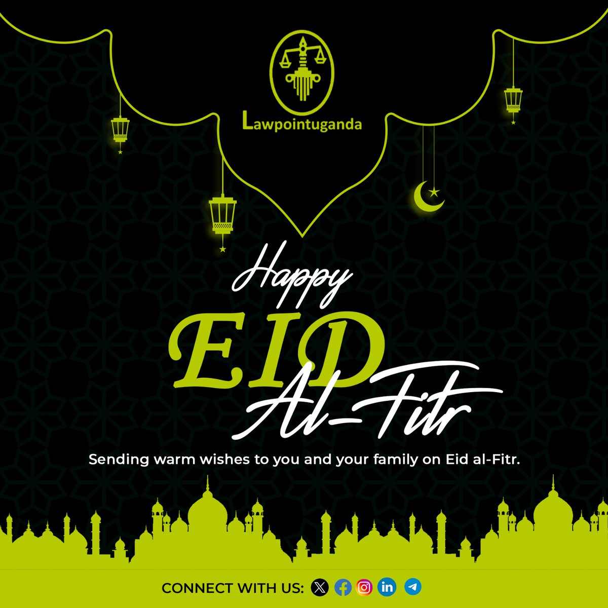 🌙✨ Lawpointuganda extends warm wishes for a joyous Eid al-Fitr to all our Muslim friends and followers!