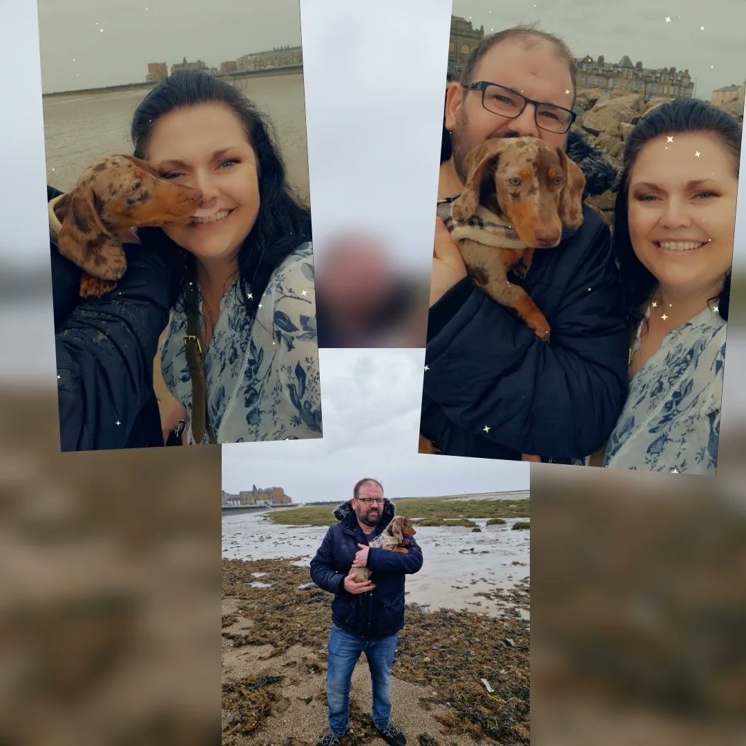 A rainy day at #morecambe didn't stop us going to the beach #rainydays #beach #dogs #us