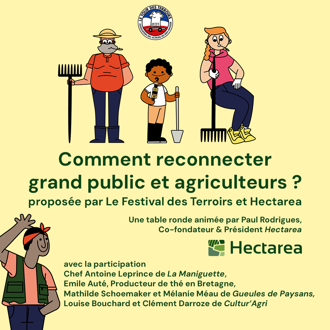 Rendez-vous le samedi 27 avril à 14h à Lyon pour une table ronde sur le thème : Comment reconnecter grand public et agriculteurs ? 🎤

Informations pratiques : festivaldesterroirs.com 
#agriculture #agriculteurs #gastronomie