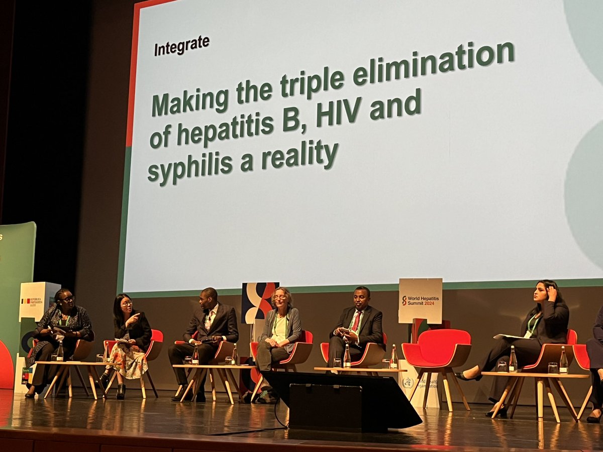 Day 2 of the #WorldHepatitisSummit kicks off with a session on making the triple elimination of HBV, HIV, and syphilis a reality, chaired by Funmi Lesi and Lien Tran #NoHep #LiverTwitter