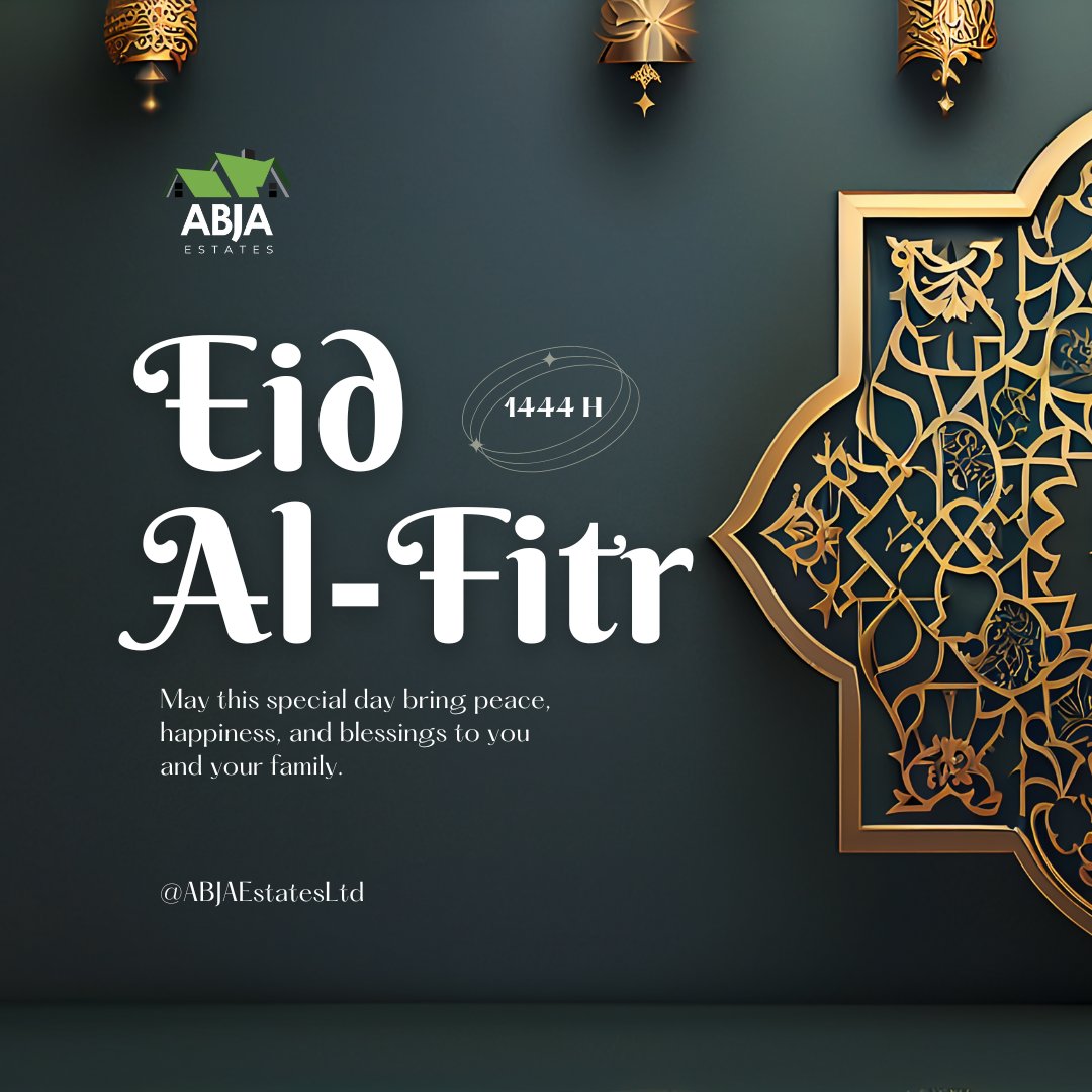 #Eidmubarak2024  from all of us at ABJA Estates!

 May your homes be filled with laughter, your hearts with contentment, and your souls with peace. 

#EidAlFitr #WeAreABJA