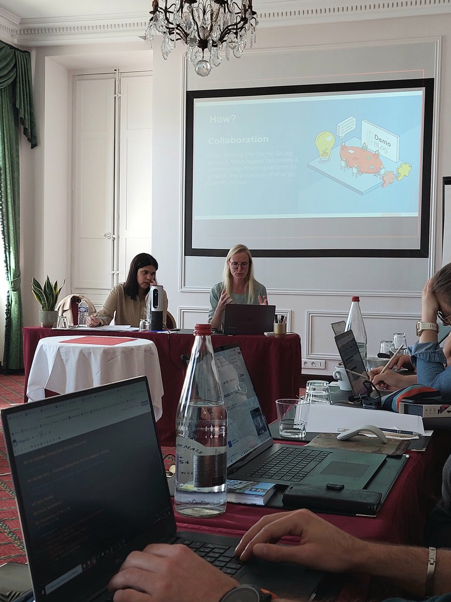 DemoBLogProject's tweet image. We&apos;re starting off our yearly consortium meeting by presenting the #DigitalBuilgingLogbook pilots to the members of our advisory board👩‍💼

Their input is key for the development of the pilots in #DemoBLog and to exchange views and knowledge across the #EU 🇪🇺

#HorizonEU