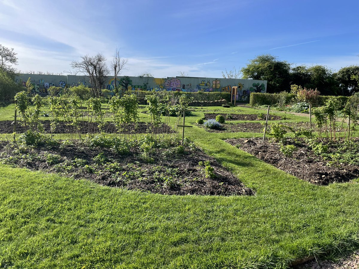 A beautiful sunny start to the day for our #HAF2024 Green Explorers session today and Hillside Garden is looking stunning @educationgovuk @Branston