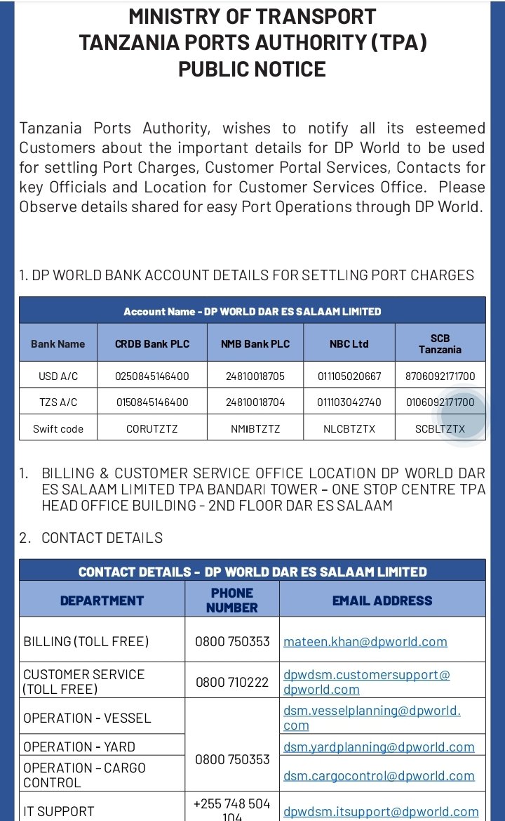 Tayari DP World wameshachukua udhibiti wa bandari ambayo ni urithi wetu kutoka kwa Mungu. Mpaka sasa @SuluhuSamia hajaweka wazi Tanzania itapata Tsh. ngapi kwa mwezi. Pia sasa mapato ya bandari ni siri kati ya Samia na hao waarabu wake. Haki ya nani kwenye hili nitakufa na Samia.