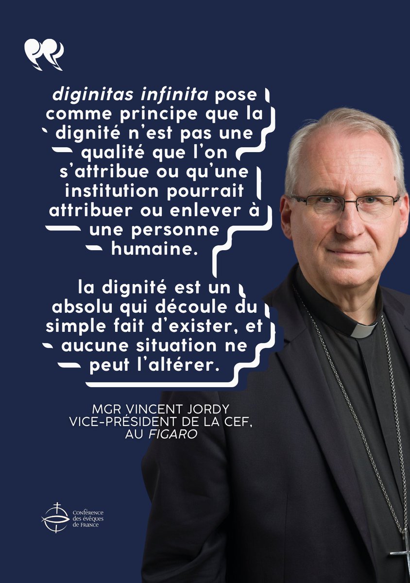 #FinDeVie | Mgr Vincent Jordy dans @Le_Figaro à propos du PJL #AideàMourir👉lefigaro.fr/actualite-fran…