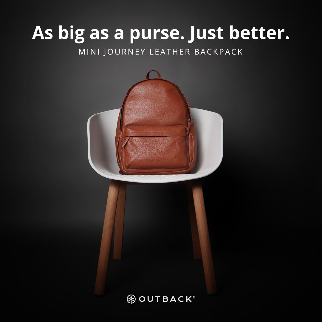 Unlock sophistication with the Mini Journey Leather Backpack. As big as a purse, but better.

#outbackworld #outbackobsessed #gooutmuch #backpack #leathergoods #leatherbag #leatherbackpack #rucksack #napsack #schoolbag