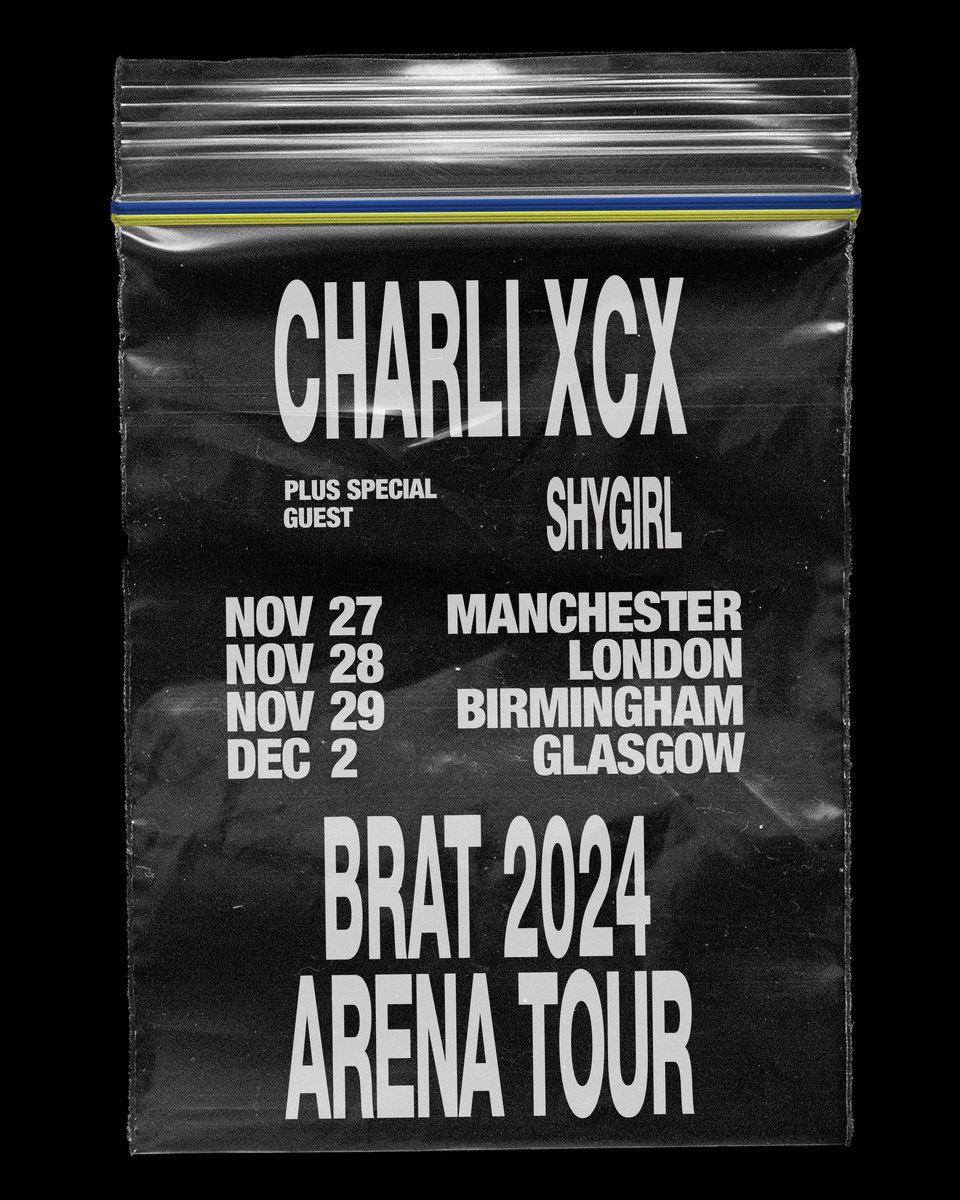 UK arena tour presale is now live. i literally can’t wait.. charlixcx.com/tour