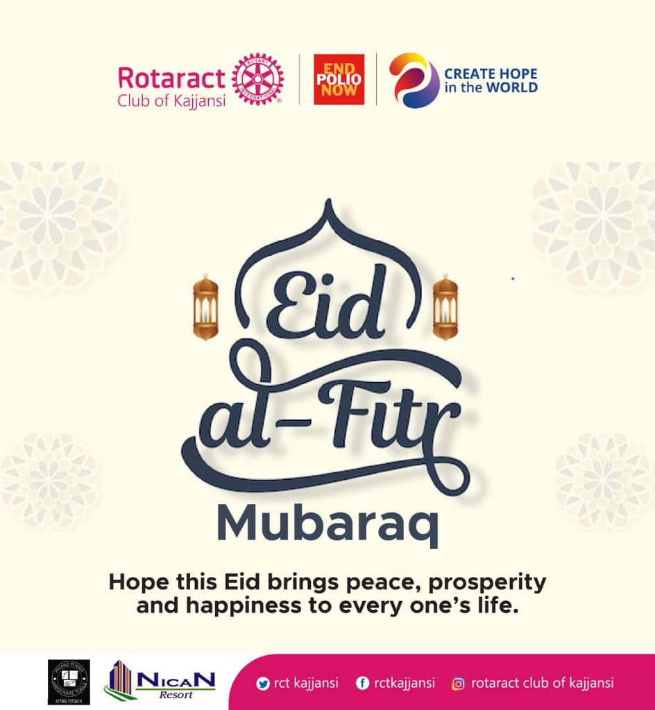 From us to you all our Moslem friends.We wish you a Happy Eid al-Fitr. May Allah reward you all for your prayers, sacrifices, and deeds during the Holy month of Ramadan. Eid Mubarak.