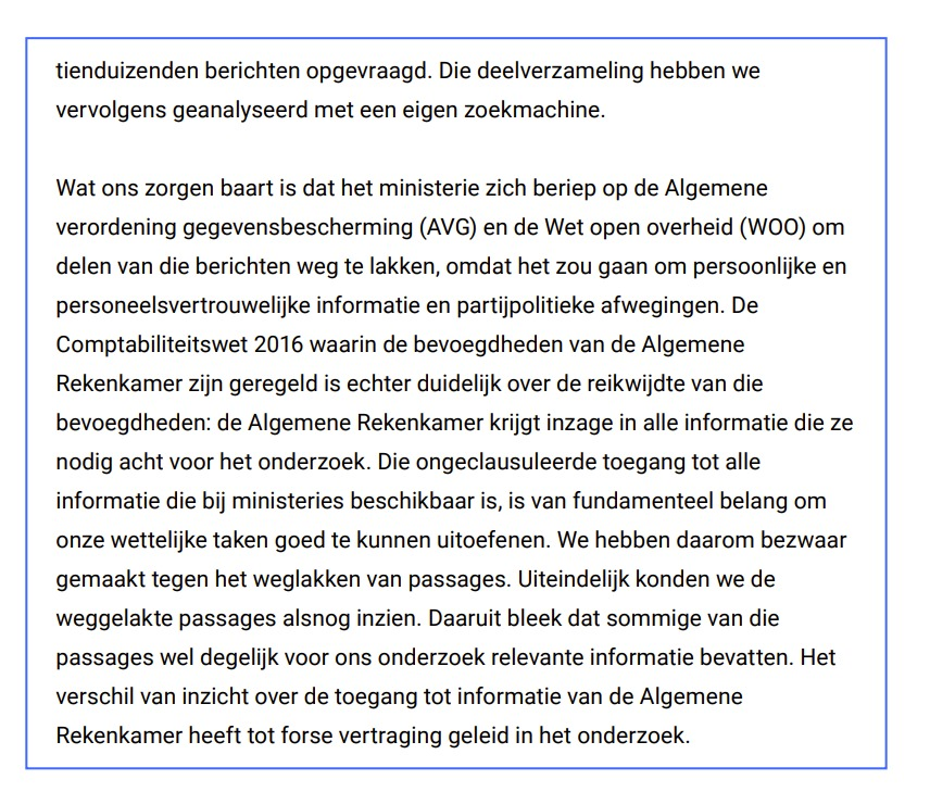 Een zeer lezenswaardig onderzoek van de Rekenkamer over de aankoop van de coronavaccins. Maakt apart melding (!) van de beroerde informatiedeelbereidheid van @MinVWS rekenkamer.nl/publicaties/ra…
