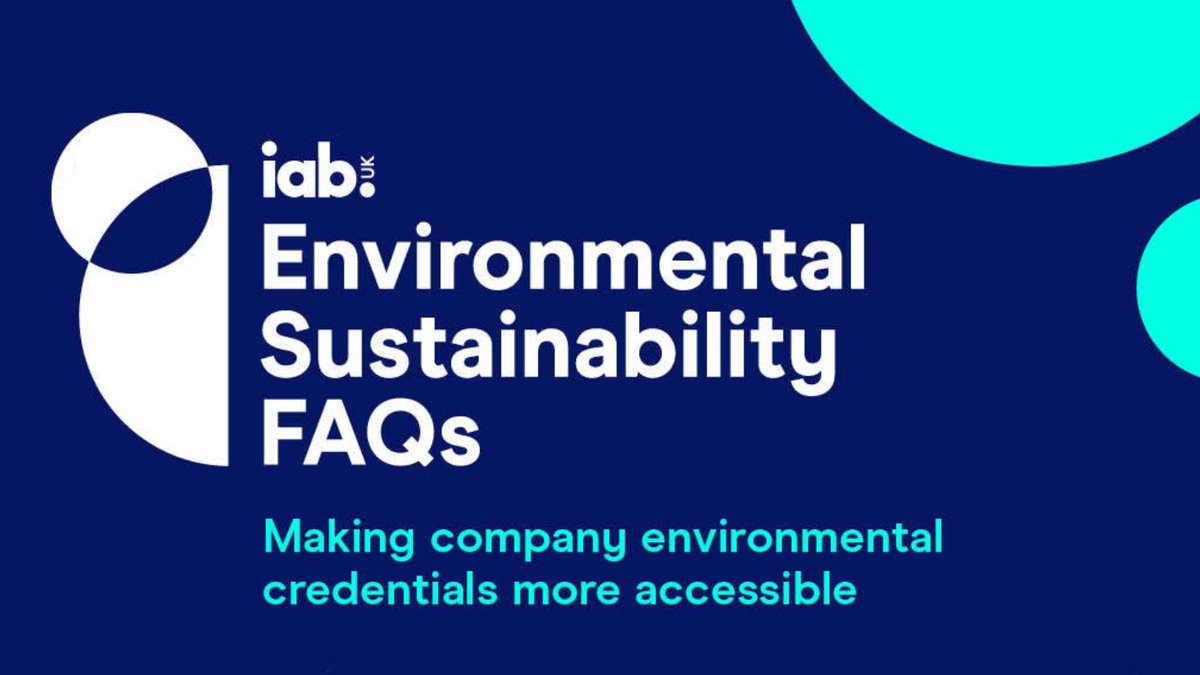 📣 We've launched cross-industry Environmental Sustainability FAQs, an online tool that aims to boost transparency & accountability around the steps IAB members are taking to cut carbon emissions ♻️ Explore the FAQs & learn how you can get involved now 👉 iabuk.com/environmental-…