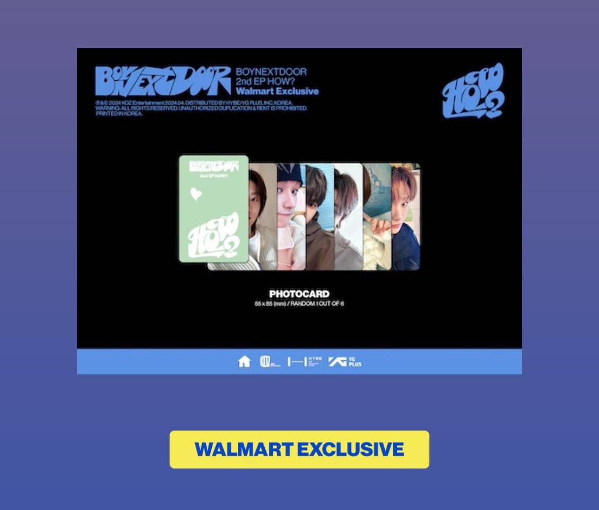 🎀 OPEN PRE ORDER BOYNEXTDOOR WALMART  EXCLUSIVE 🎀

💸 450.000 bersih usa
Est ship+tax 50.000-55.000

⚠️ Hanya inclusion yang akan dibawa ke Indonesia
⚠️ Est 2 minggu dari WH USA

🏧 Bca, spay, seabank, dana, QRIS