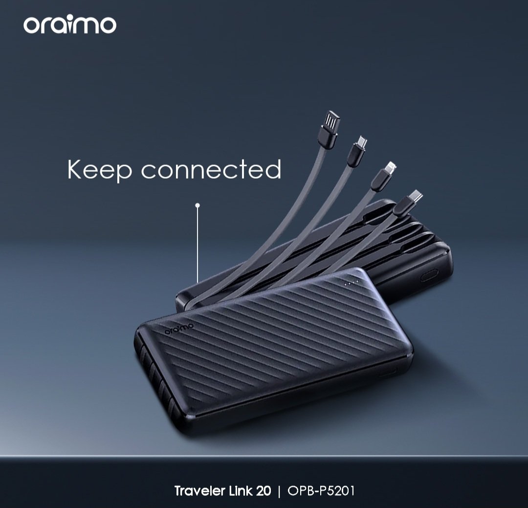 Jeastsolutions's tweet photo. Available ✨️ Only @jeastsolutions
Keep connected by using the #oraimoTravelerLink20’s built-in cables to charge your device up to 5 times!
#oraimoOpenCirclet #oraimoOpenAudio #oraimoexploring #oraimo #accessories #digitalmarketing #gain #order #photooftheday #Jeastsolutions https://t.co/KxAMYSjKw3