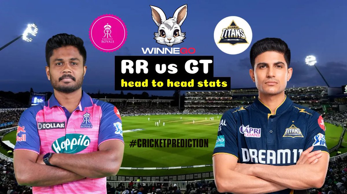 🏏 Exciting IPL 2024 Match Alert! 🏏 Rajasthan Royals take on Gujarat Titans in a thrilling showdown! Who will emerge victorious? Join us on Winnego to predict the winner and win big! 🎉 #IPL2024 #RRvGT #CricketPrediction #Winnego