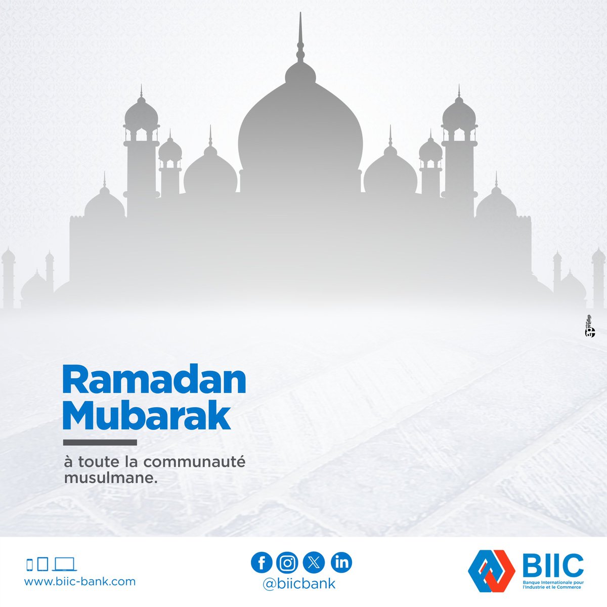 La BIIC souhaite une bonne fête de l'Aïd el-Fitr à toute la communauté musulmane !

Puisse cette occasion de partage et de festivités consolider les liens qui vous unissent, tant au sein de vos familles qu’au sein de votre communauté.

#biicbanque #RamadanKareemMubarak #Bonnefete