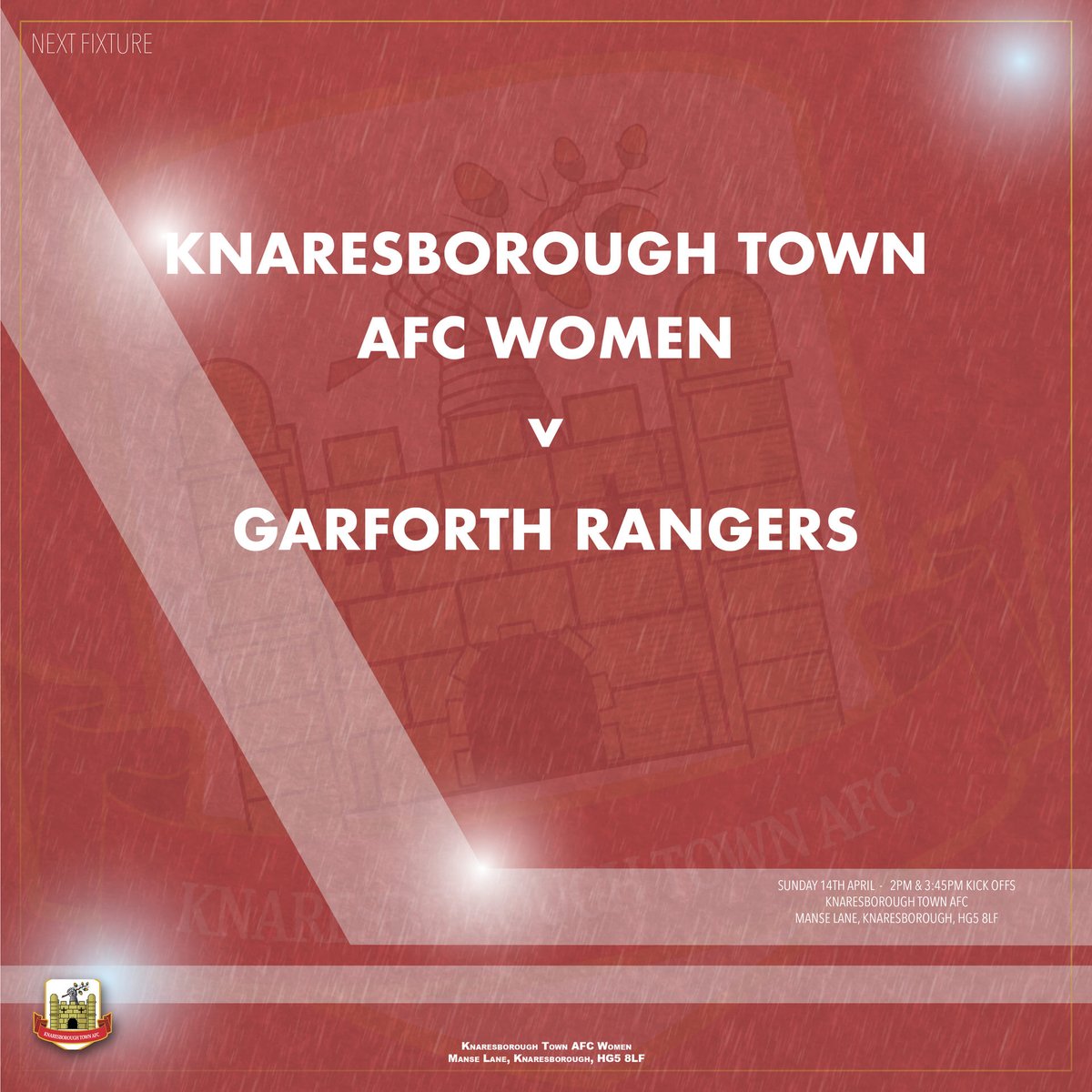 Two games for the price of none on Sunday! A double header - first game at 2pm and the second at 3:45pm...please come along and support your local team! @KnaresboroughFC @WRCWFL #HerGameToo #ThisGirlCan #WeCanPlay @thestrayferret @your_harrogate