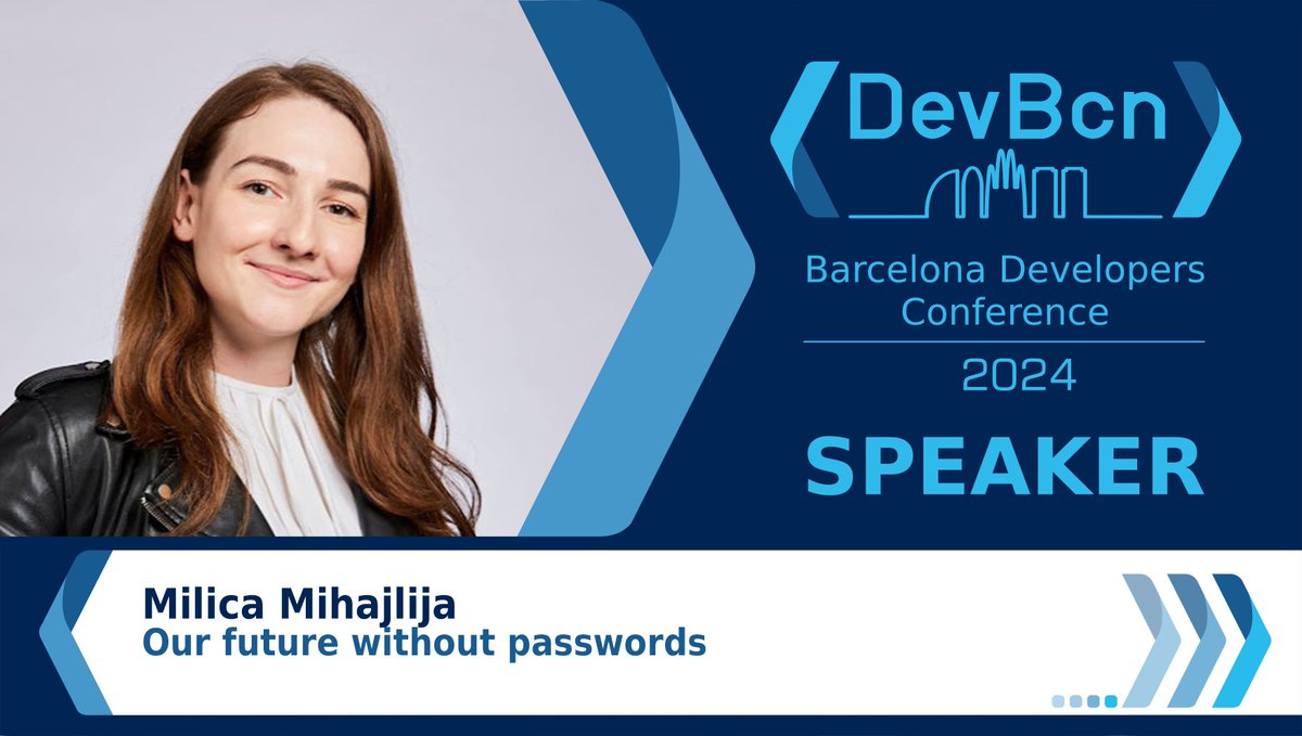 🔒 Imagine a world without passwords! Join @bibydigital at #devbcn24 for 'Our Future Without Passwords' and explore the horizon of authentication. Are you ready for the future? Details ➡️ buff.ly/4atcY1m