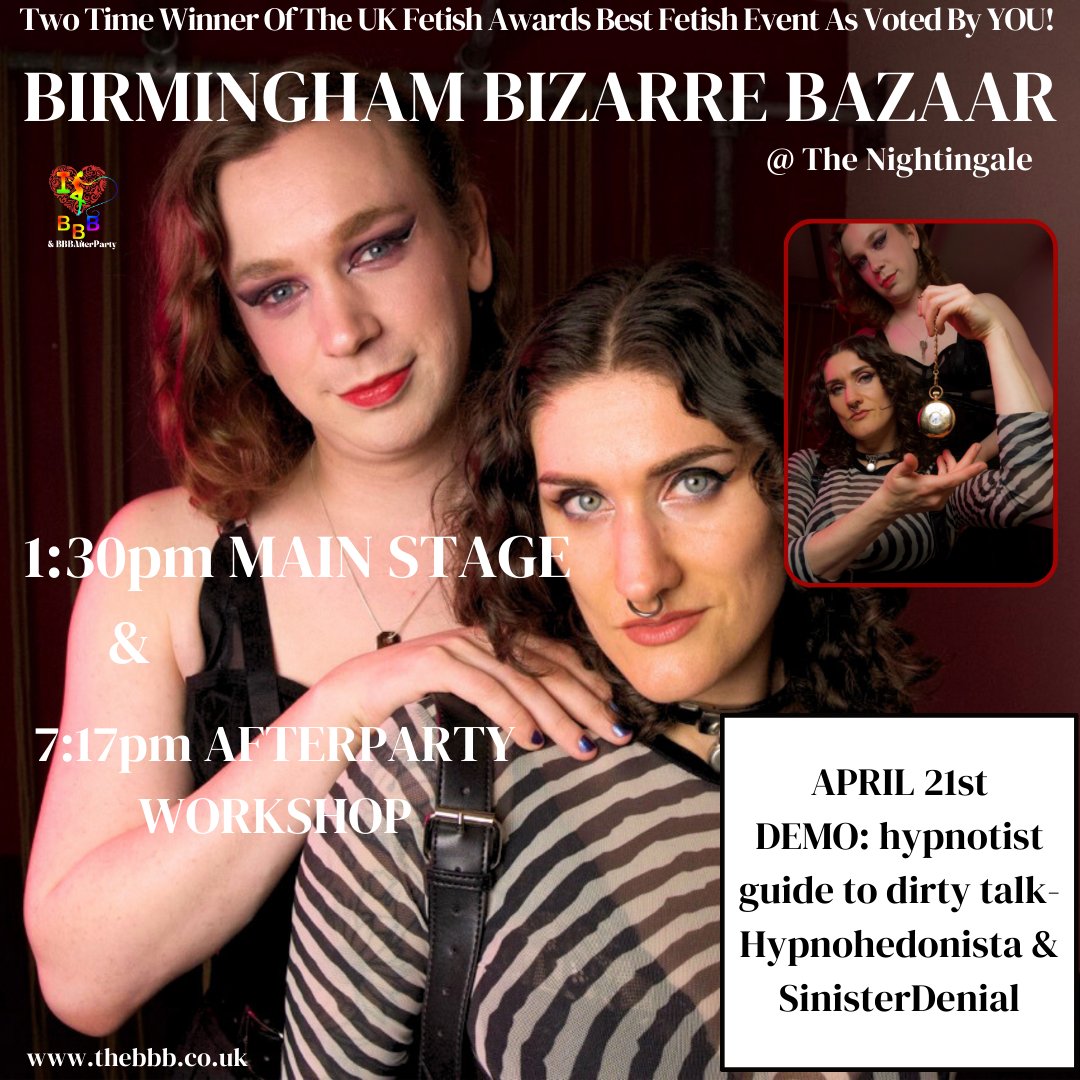 Heating it up on the stage this month, were welcoming two hypno specialists to share their knowledge in preparation for an exciting workshop in the evening! #demo #workshop #learning #community #comunitytogether #kinkpride #togetherwethrive #midweek #midweekvibes