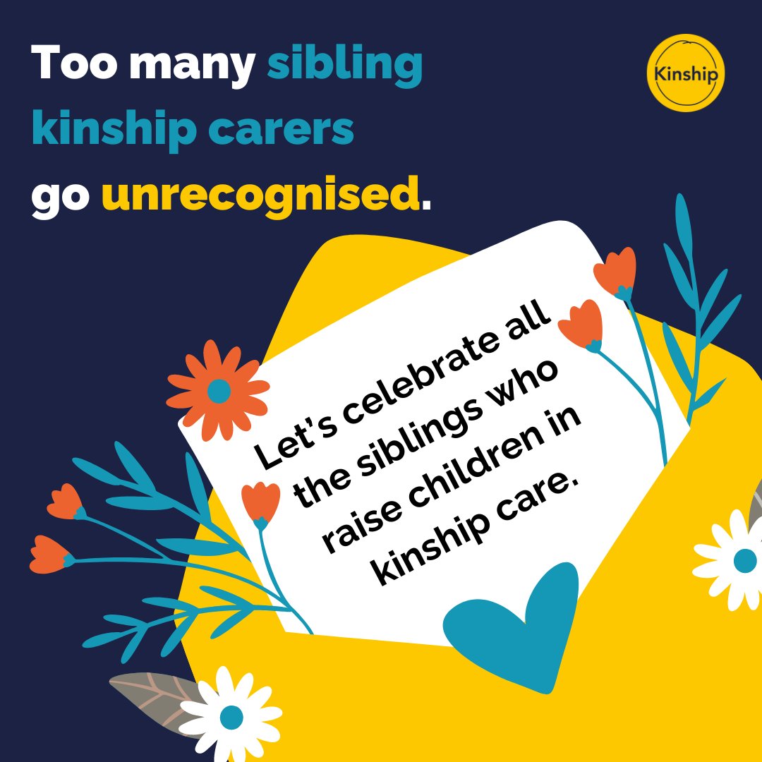 While many of us have siblings we love, some siblings go above and beyond, raising their younger brothers or sisters when their parents are unable to care for them.✨ Let's celebrate all the sibling #KinshipCarers raising children in stable and loving homes this #SiblingsDay. 💛