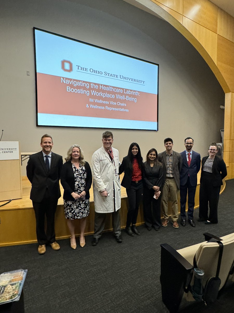 IM wellness representatives gave IM grand rounds last week! We had a great time teaching faculty about the wellbeing options we have! Thank you Sharla and @DrLaxmiMehta for the invite!!!