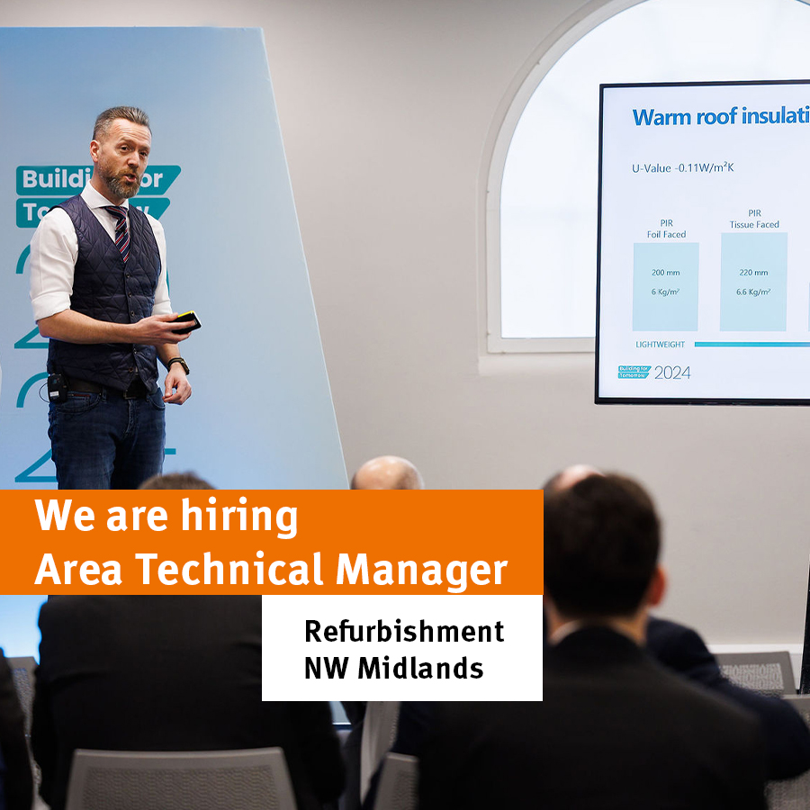 We are recruiting for a high calibre, team-spirited professional to join our Midlands team as an Area Technical Manager. The role will focus on specification sales in the refurbishment sector, developing business across the Northwest Midlands. Learn more👉bit.ly/2G5JIlZ