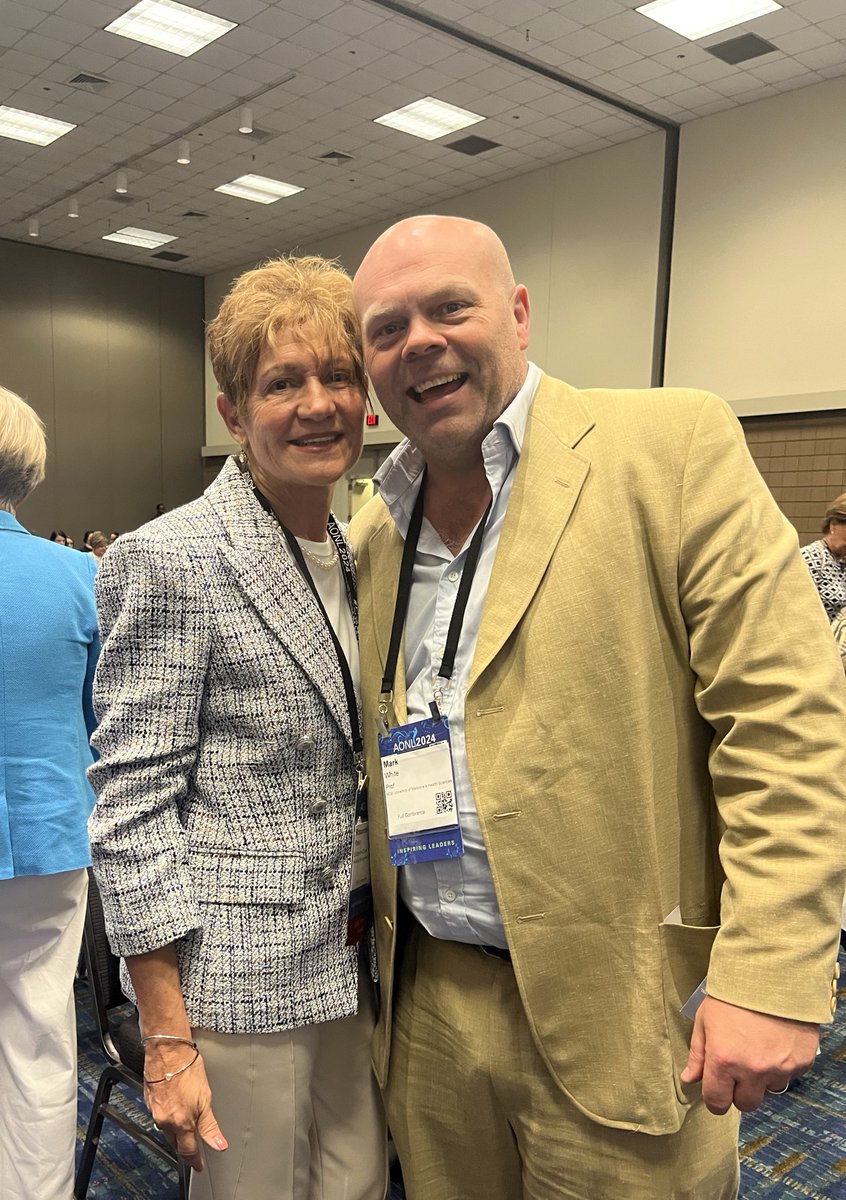 We are excited to have our Executive Dean @chaparooney representing us at #AONL2024 in New Orleans! Connecting with leaders like @nurseraso, Editor in Chief of The Journal of Excellence in Nursing Management. #Nurses #NurseLeaders