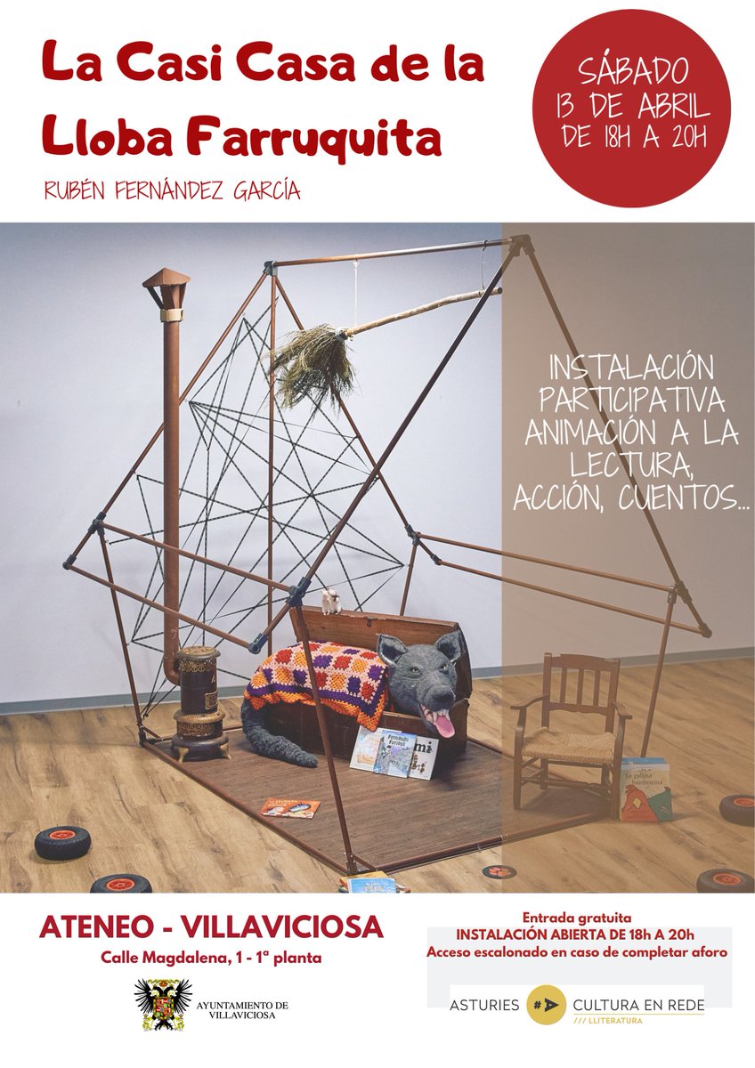 🐺🏡La Casi Casa de la Lloba Farruquita❗️Este sábado 13 de Abril en el Ateneo de #Villaviciosa #ComarcadelaSidra #Asturias