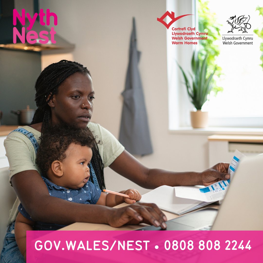 Struggling with your energy bills? 🏡 @NestWales offer free advice to all households in Wales on energy and water tariffs, accessing benefits, and reducing your carbon footprint. Call 0808 808 2244 for free or visit 👇 gov.wales/nest