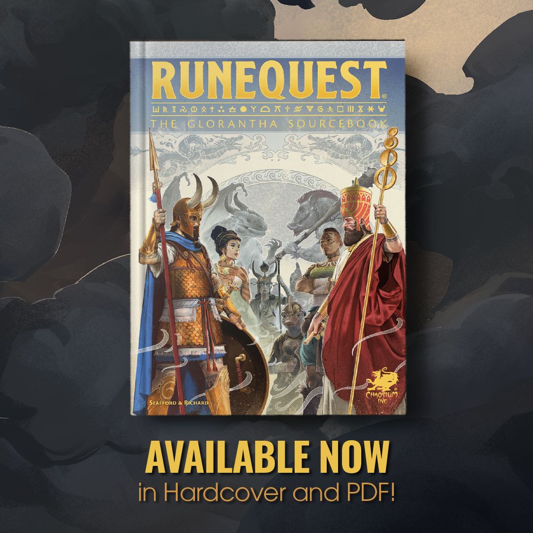 “Glorantha is my personal North Star as an author of vast fantasy game narratives...” —Ken Rolston, (The Elder Scrolls 3: Morrowind, The Elder Scrolls 4: Oblivion RuneQuest: The Glorantha Sourcebook is a guide to a mythical world of Bronze Age fantasy! buff.ly/3vPHgMD