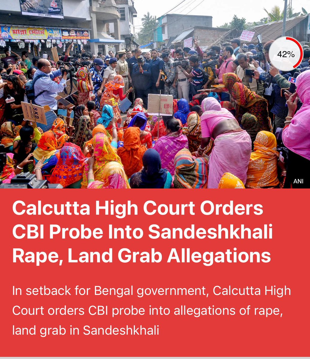 Finally! Hope for justice. 
#SandeshkhaliHorror