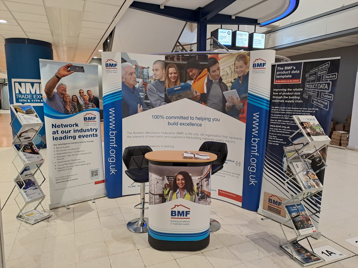 We're ready for the first day of the @NationalMerch exhibition in Coventry! Come say hello to us at Stand 1A in the Atrium.