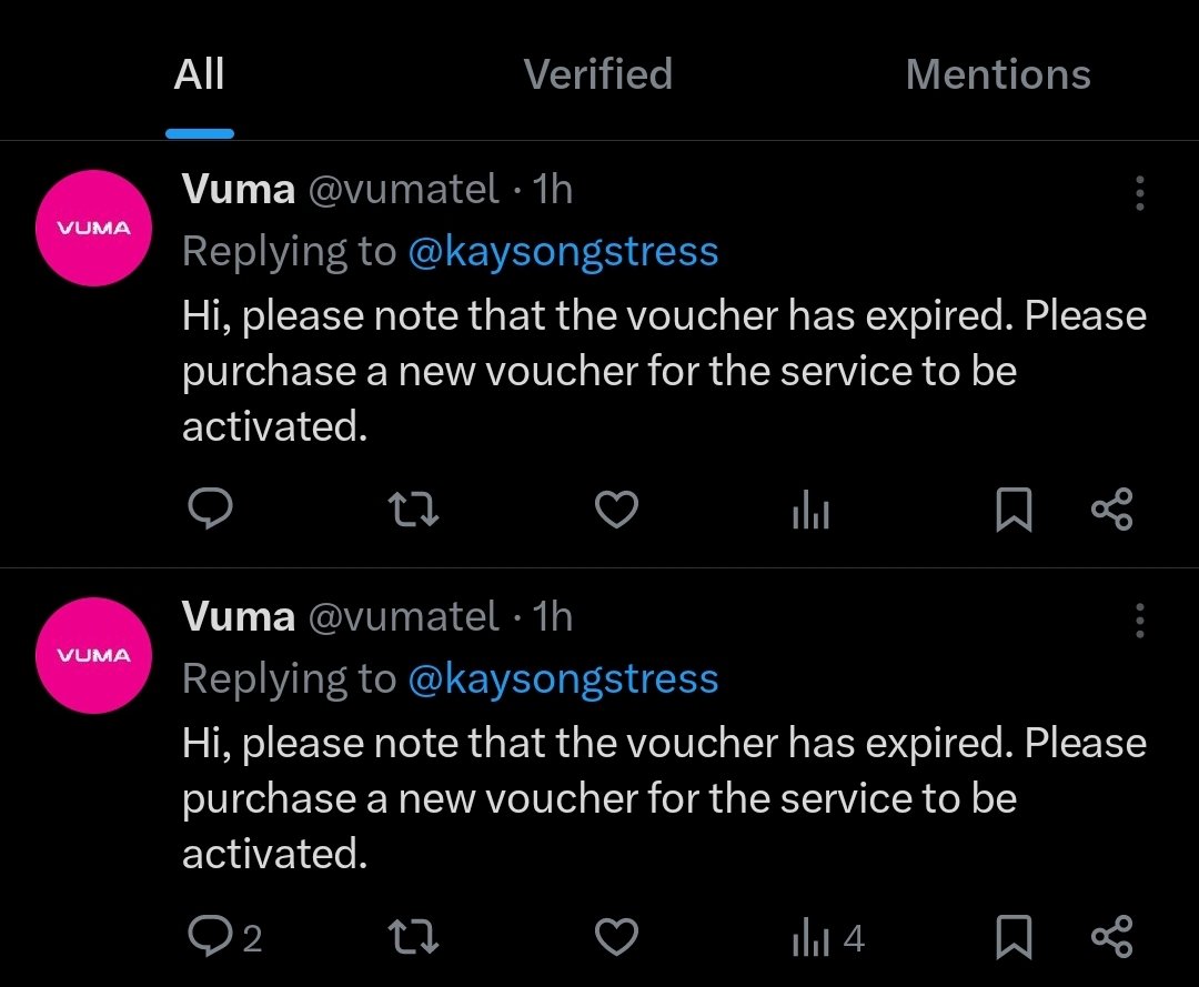 Make me understand. I paid for full service for February and March, but it was inactive from 24Feb - 24March. Now I'm being told to buy a voucher? How? A whole month lost @vumatel, and this is the response I get after being told it's active.