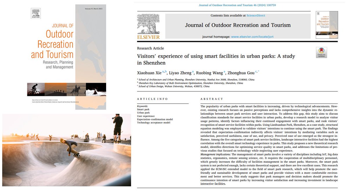 Journal of Outdoor Recreation and Tourism tweet media