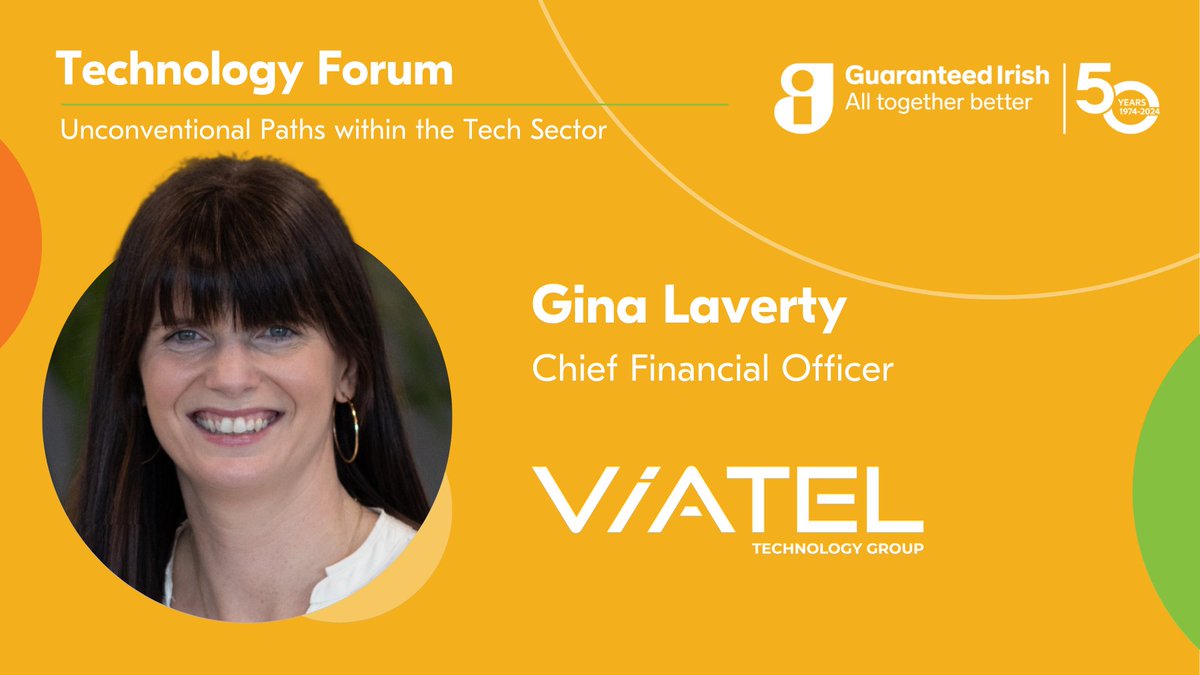 The Guaranteed Irish Technology Forum is Tuesday April 23rd. Our guest speaker from @ViatelGroup is Gina Laverty. She has been instrumental in the many exciting recent developments in the Viatel story. hubs.li/Q02sm-QW0 #AllTogetherBetter #TechForum