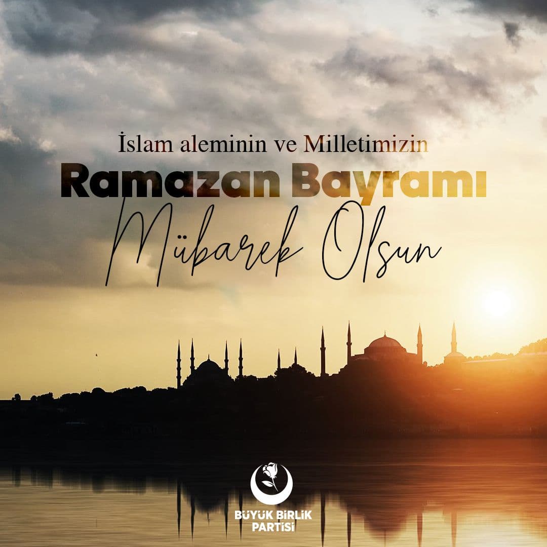 İslam aleminin ve Milletimizin Ramazan Bayramı mübarek olsun.