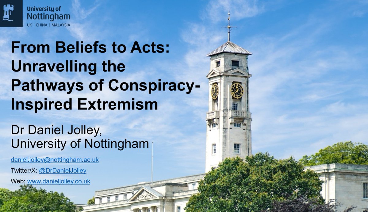 Dr Daniel Jolley (@drdanieljolley) on Twitter photo Heading over to <a href="/PsychLincoln/">Psychology at Lincoln</a> today to give a talk as part of their Visting Seminar Series.
The topic is conspiracy beliefs and extremism, sprinkled with loneliness, economic inequality, and political ideology (including <a href="/Tanya_Schrader/">Dr Tanya Schrader</a>'s recently accepted GPIR paper!!). Heading over to <a href="/PsychLincoln/">Psychology at Lincoln</a> today to give a talk as part of their Visting Seminar Series.
The topic is conspiracy beliefs and extremism, sprinkled with loneliness, economic inequality, and political ideology (including <a href="/Tanya_Schrader/">Dr Tanya Schrader</a>'s recently accepted GPIR paper!!).