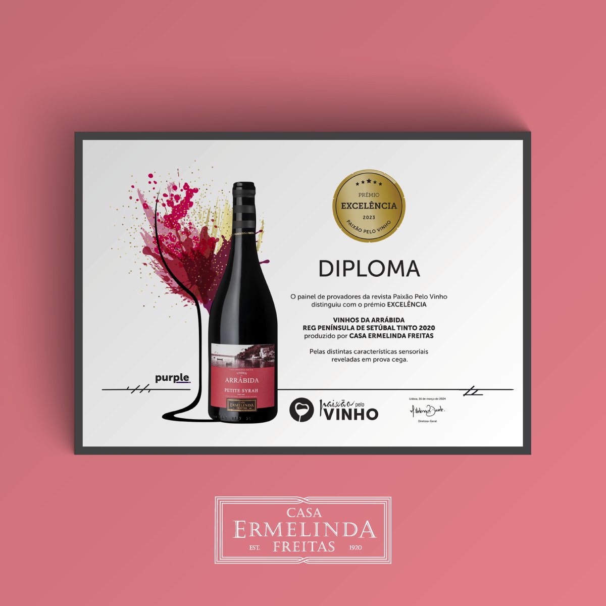 É verdade, os Vinhos da Arrábida Petite Syrah conquistaram o prémio de Excelência pela Revista Paixão Pelo Vinho.🍇

#casaermelindafreitas #ermelindawines #wine #vinho #winelovers #ermelindafreitas #arrábidapetitesyrah