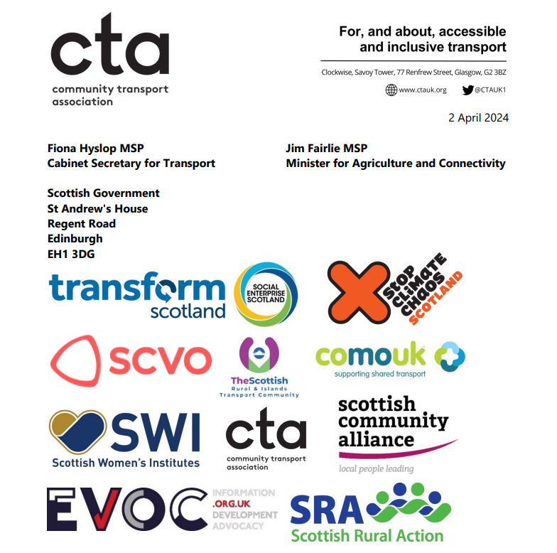 Plugged-In Communities has invested nearly £4m in new electric cars, minibuses & buses for #CommunityTransport across Scotland since 2021 🚗🚐🚌 We've joined forces with 10 champions of communities, volunteers & sustainable transport to call on @FionaHyslop @JimFairlieLogie to…