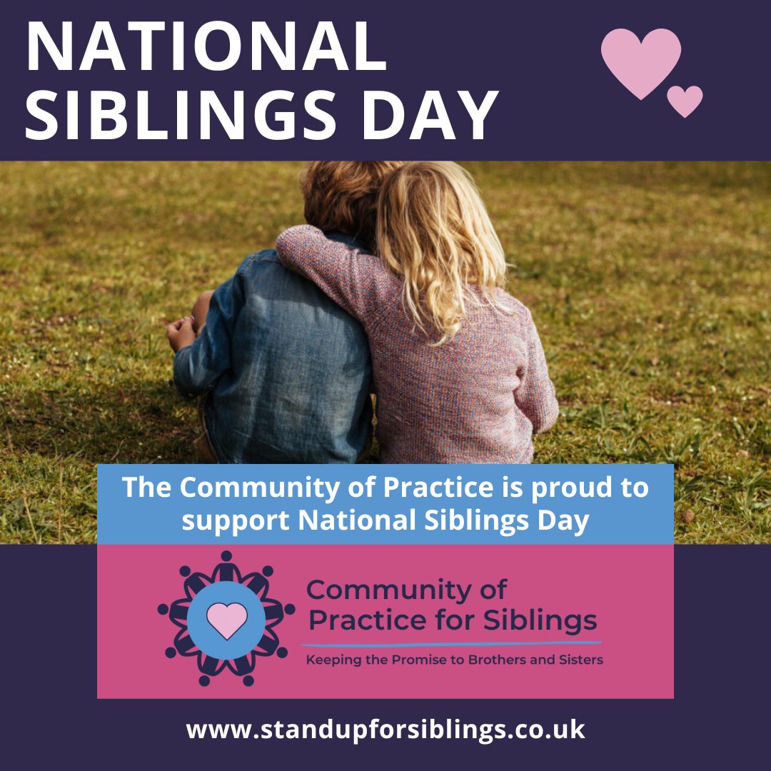 Nurturing lifelong, loving relationships between brothers and sisters and those with sibling-like relationships is a core aspect of the promise. This #SiblingsDay learn more about the Community of Practice for Siblings working to #KeepThePromise across🏴󠁧󠁢󠁳󠁣󠁴󠁿: standupforsiblings.co.uk/professionals/…