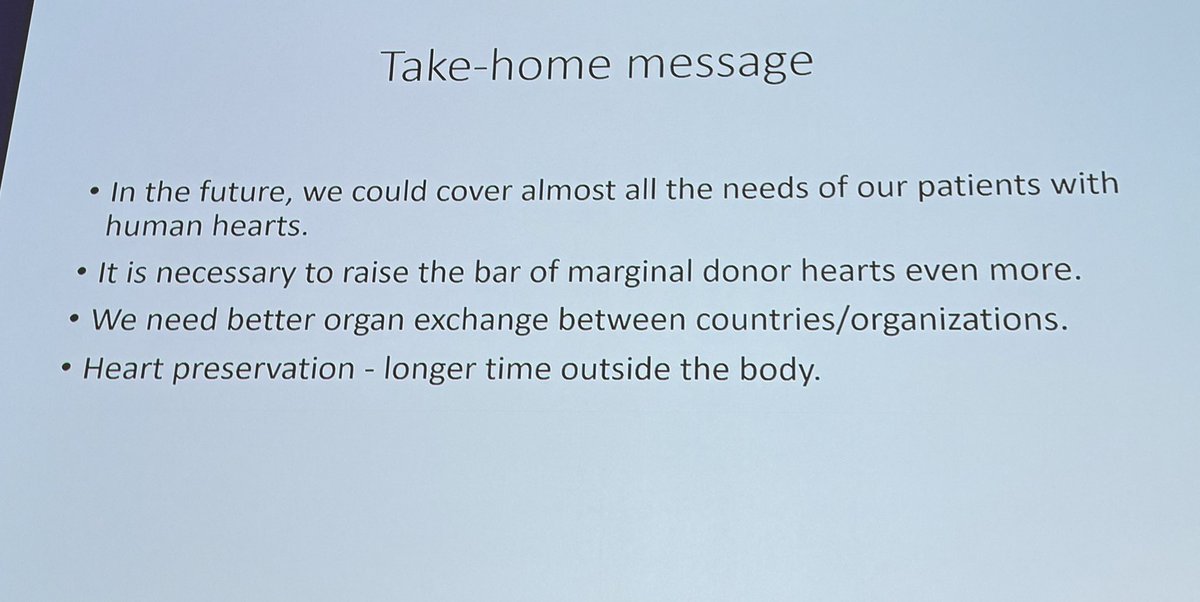 Waqas Akhtar (@drwaqasakhtar) on Twitter photo <a href="/ISHLT/">The ISHLT</a> <a href="/MaryjaneFarrMD/">Maryjane Farr MD MSc, FACC FAST FHFSA FAHA</a> Challenges with donor availability <a href="/ISHLT/">The ISHLT</a> #ISHLT2024
Ivan Knezevic ๐ธ๐ฎ
Only 56 countries in ๐ provide ๐ซ transplantation
Slovenia highest 13.81 ๐ซper million
0.07% donors per 5.7 million deaths ๐ - need for 1 million donors/year
More ๐Marginal donors, โก๏ธ better exchange <a href="/ISHLT/">The ISHLT</a> <a href="/MaryjaneFarrMD/">Maryjane Farr MD MSc, FACC FAST FHFSA FAHA</a> Challenges with donor availability <a href="/ISHLT/">The ISHLT</a> #ISHLT2024
Ivan Knezevic ๐ธ๐ฎ
Only 56 countries in ๐ provide ๐ซ transplantation
Slovenia highest 13.81 ๐ซper million
0.07% donors per 5.7 million deaths ๐ - need for 1 million donors/year
More ๐Marginal donors, โก๏ธ better exchange