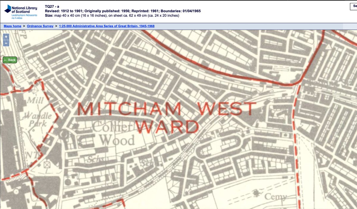 BTW, Colliers Wood was in Mitcham's West Ward, as shown on this @natlibscotmaps map maps.nls.uk/view/196759661…