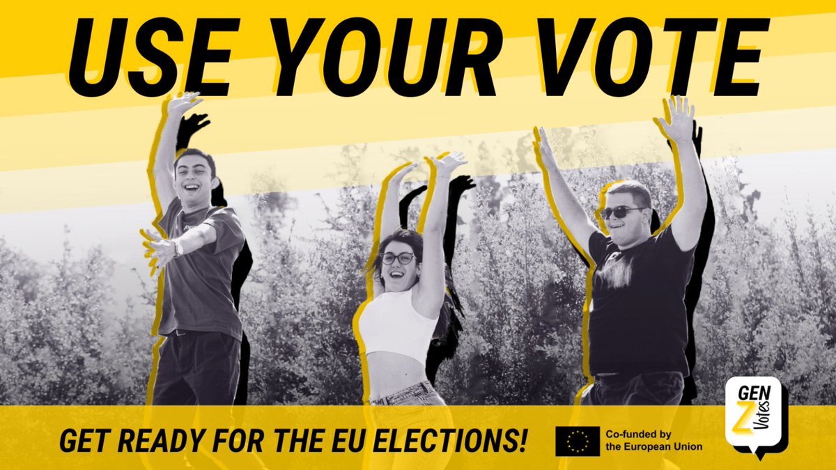 👀 Only 56% of people between 15 and 24 years old are likely to go to the ballots this summer. EucA’s #GenZVotes aims to encourage young people to vote at the upcoming #EUelections and highlights their role in shaping the future of #Europe. Find out how: euca.eu/post/boosting-…