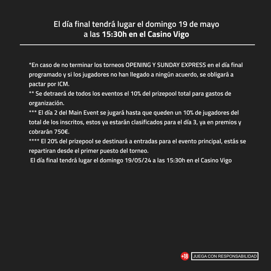 Casino_Kursaal's tweet photo. 📝 Así será el LPF 24 en Casino Kursaal
Tres días de emoción y mucho poker para definir los ganadores que viajarán a la final de Casino de Vigo 🔝🔝 #LPF24 #LuckiaPokerFestival #CasinoKursaal https://t.co/KxmirnONc3