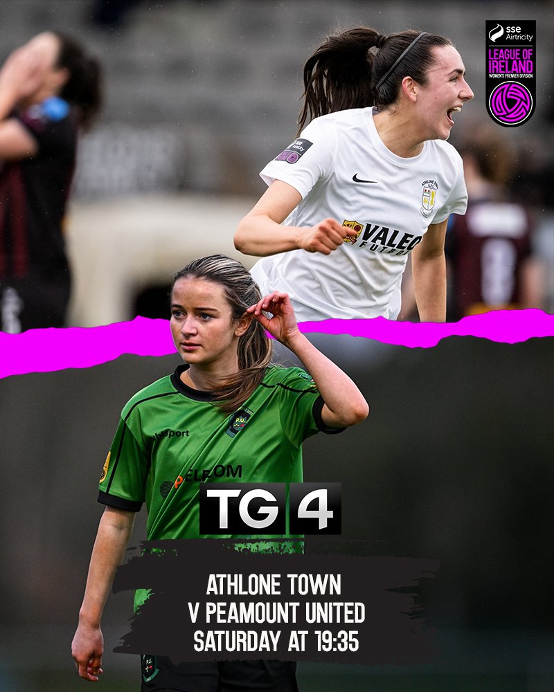 The @SportTG4 cameras head to Athlone Town Stadium on Saturday night for a big clash between two title contenders in the SSE Airtricity Women's Premier Division. #LOI | @LoiWomen