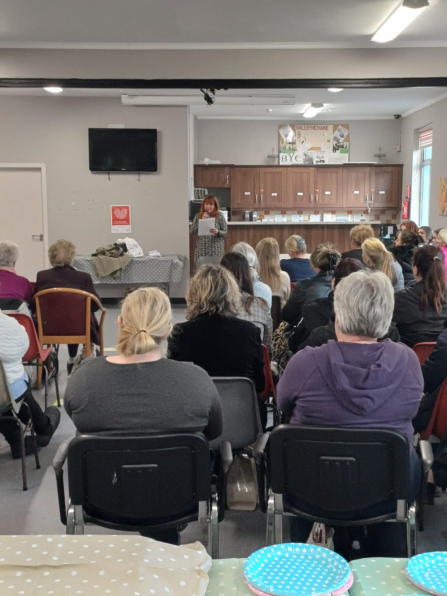 Amazing turnout @BallyphehaneCC at the launch of The Change Café monthly menopause Cafe. Thank you @ColetteFinnCork for wonderful words of encouragement, @HSFCharity for the funding to allow this initiative happen. @CorkCityPartner @btcdp @Darragh_Ber next met up 14 May 7pm