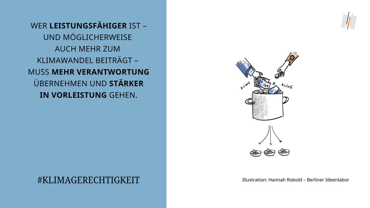 Wer mehr tun kann, trägt auch mehr #Verantwortung bei der Bewältigung des #Klimawandels. Dieses #Leistungsfähigkeitsprinzip zieht sich durch unsere aktuelle Stellungnahme #Klimagerechtigkeit 👇