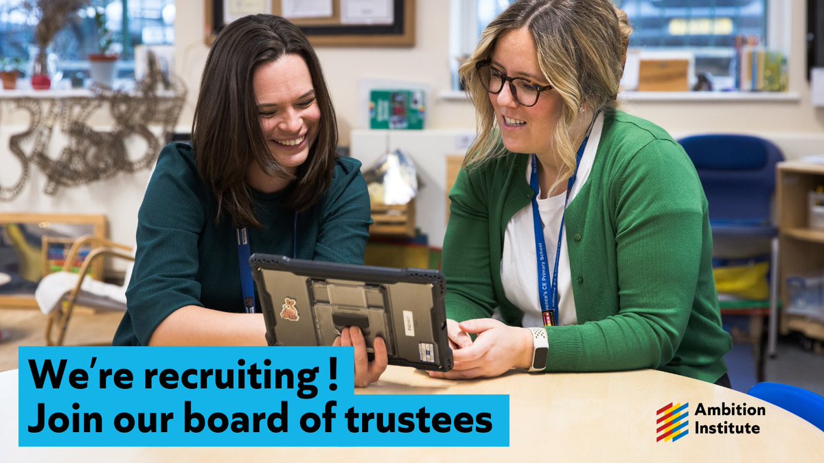 Help shape our future. We're seeking up to four new trustees with experience and expertise in: ▶️ Technology and digital app.nurole.com/roles/65e0600a… ▶️ Educational leadership app.nurole.com/roles/65e08666… ▶️ Learning and development app.nurole.com/roles/65e086de… Click the links for details.