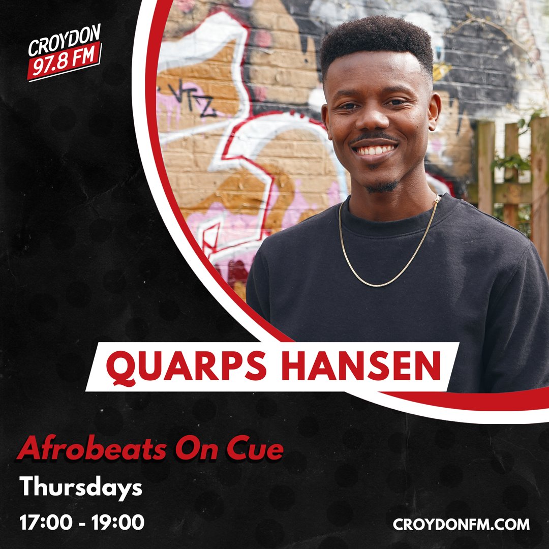 New home... @CroydonFM Join me every Thursday, 17:00 - 19:00 BST for a celebration of african music onair & online. #AfrobeatsOnCue #weareculture