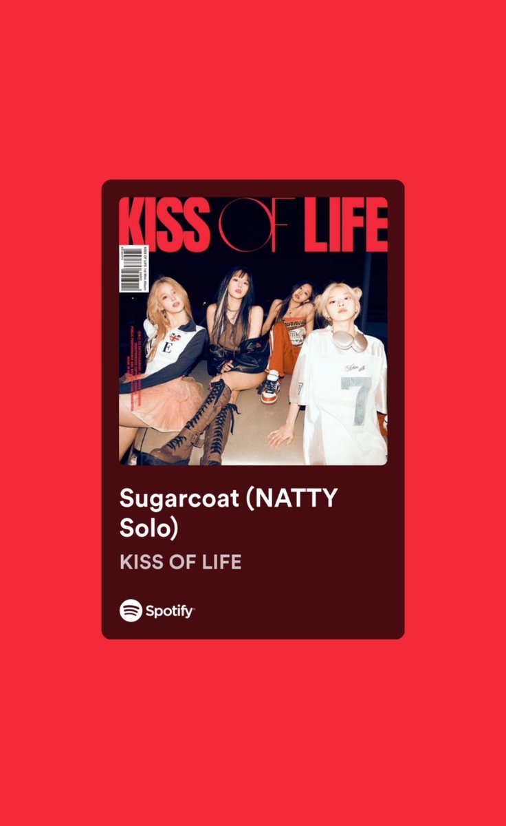 [rkive] instagram story [🔗 sugarcoat (natty solo) by kiss of life open.spotify.com/track/0NoeYUnw…]